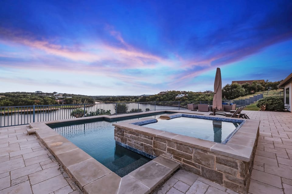 Night time swims/hot tub sessions with VIEWS