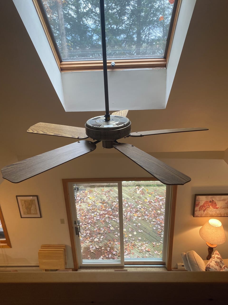 Beautiful views from the upstairs hallway loft.