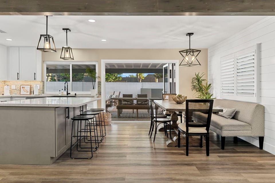 Dining table seats 8