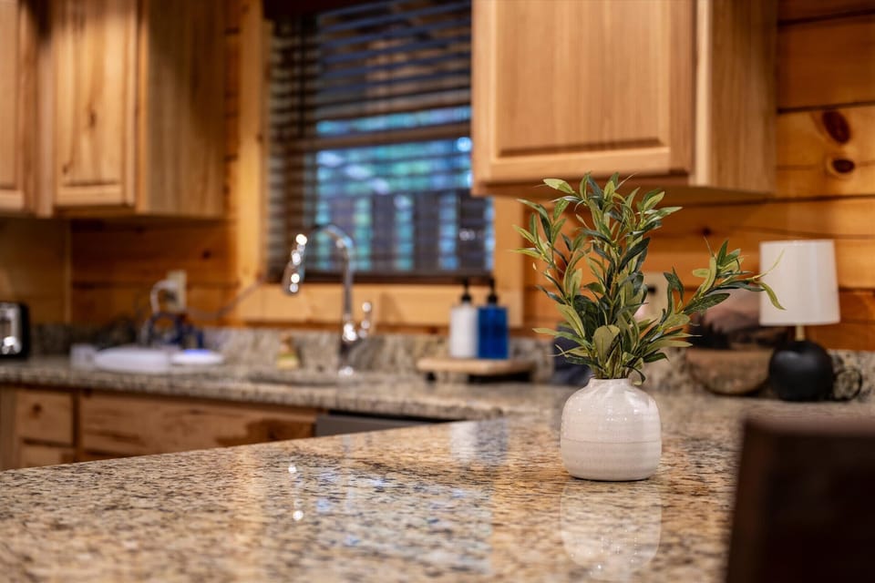 A friendly little counter space for quick snacks or coffee breaks.