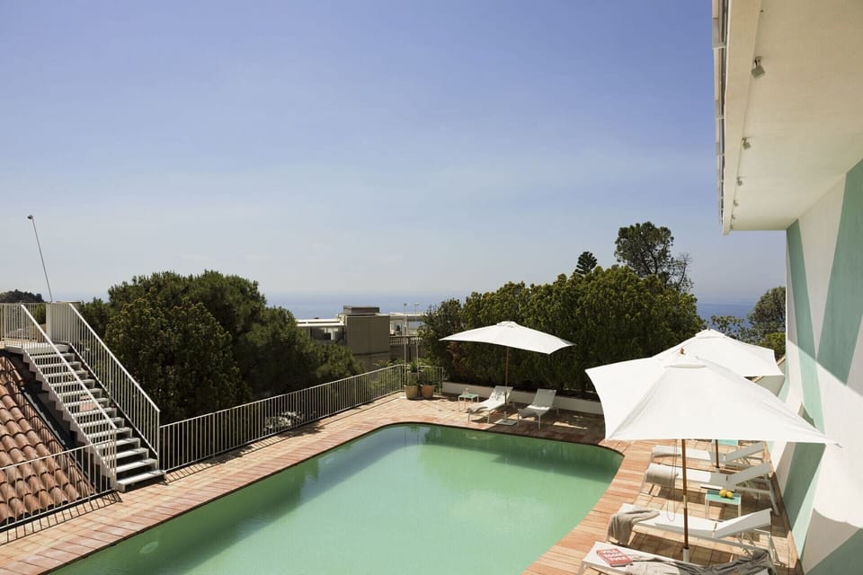 Views out to sea from the pool.