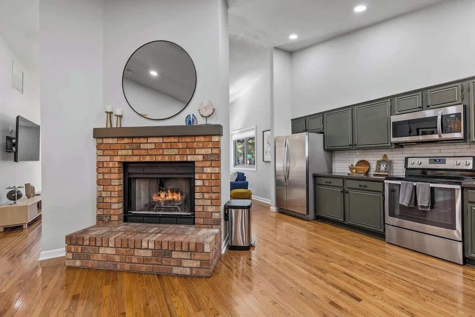 Cook, Gather, and Cozy Up by the Fireplace
