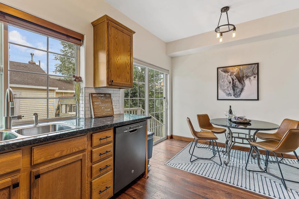 Enjoy Meals in a Bright Kitchen and Dining Space