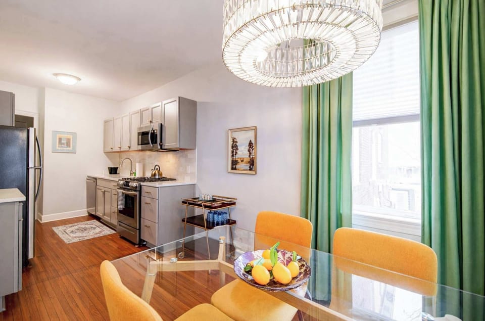 Modern seating and clean lines make every dinner feel like a special boutique experience.