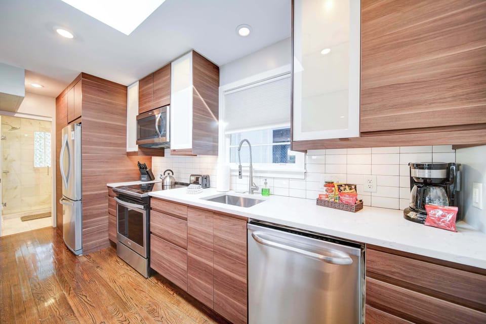 Fully equipped kitchen with essentials for everyday cooking in a convenient Myers Park location.