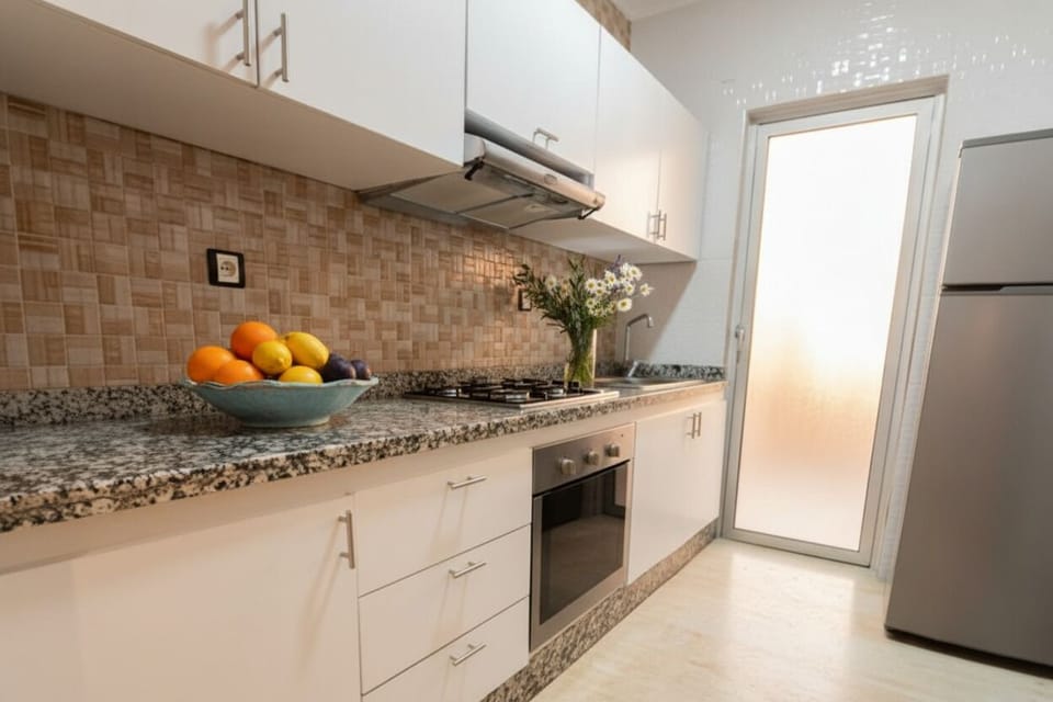 Modern Kitchen with Granite Countertops
