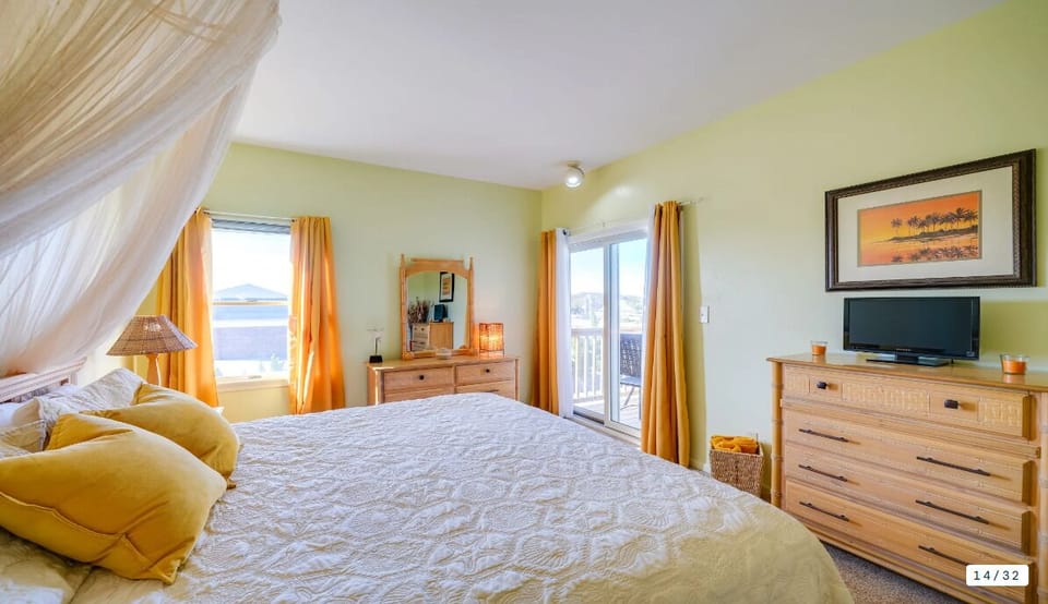 Bedroom with balcony