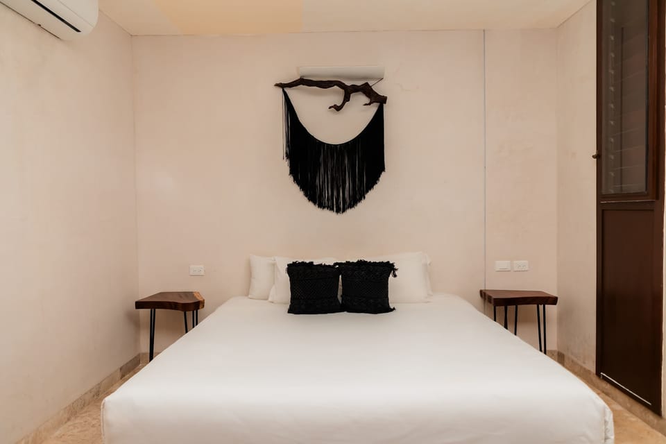 King Size Bed and Air Conditioning in Bedroom