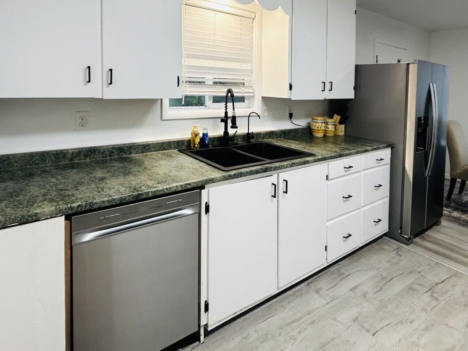 New stainless steel appliances