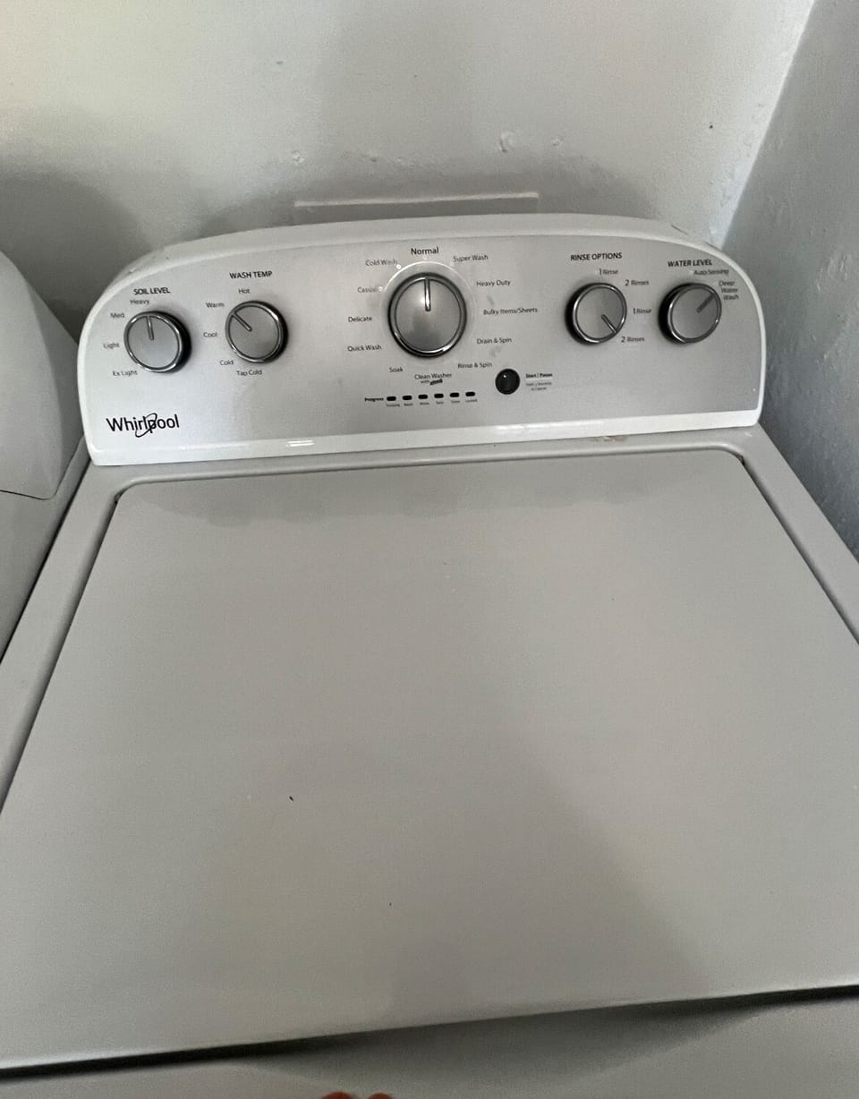 Washer in laundry room