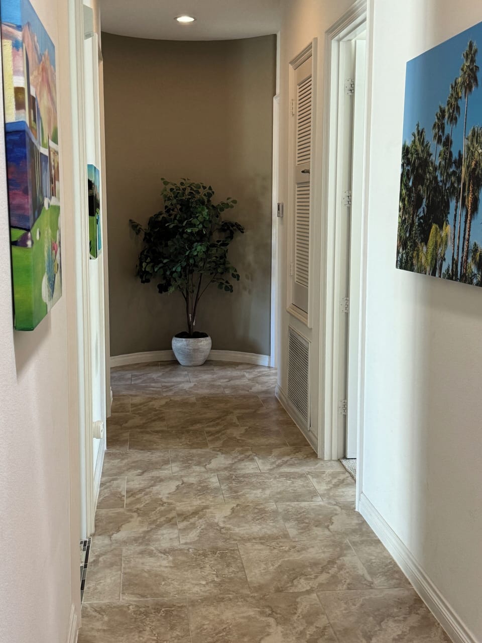 Main hallway- to the left is the office/bonus room