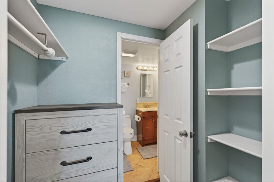 Extra storage space to keep your stay organized.