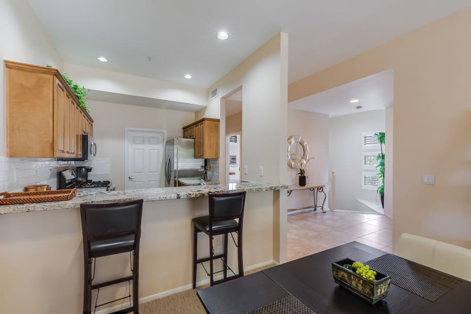 Kitchen Bar and Entrance from Great Room