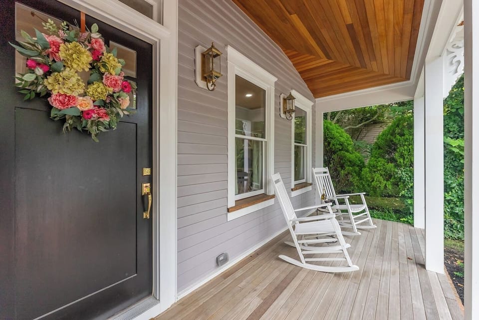 Private Front Covered Porch
