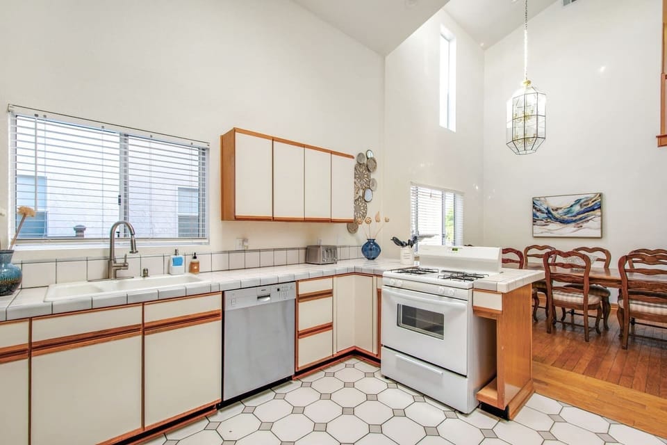 Modern, fully supplied kitchen ready for your stay.