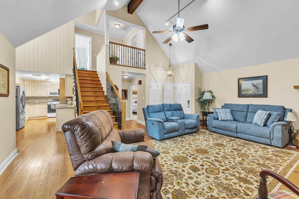 Living Room/ Stairs/