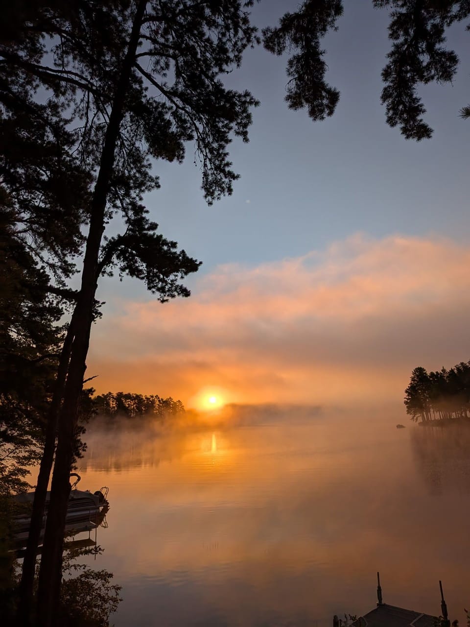Sunrise from the deck