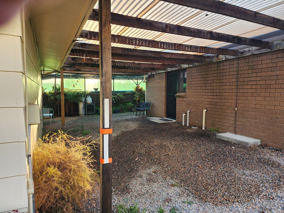 Shared carport with Unit 4 - First in best dressed