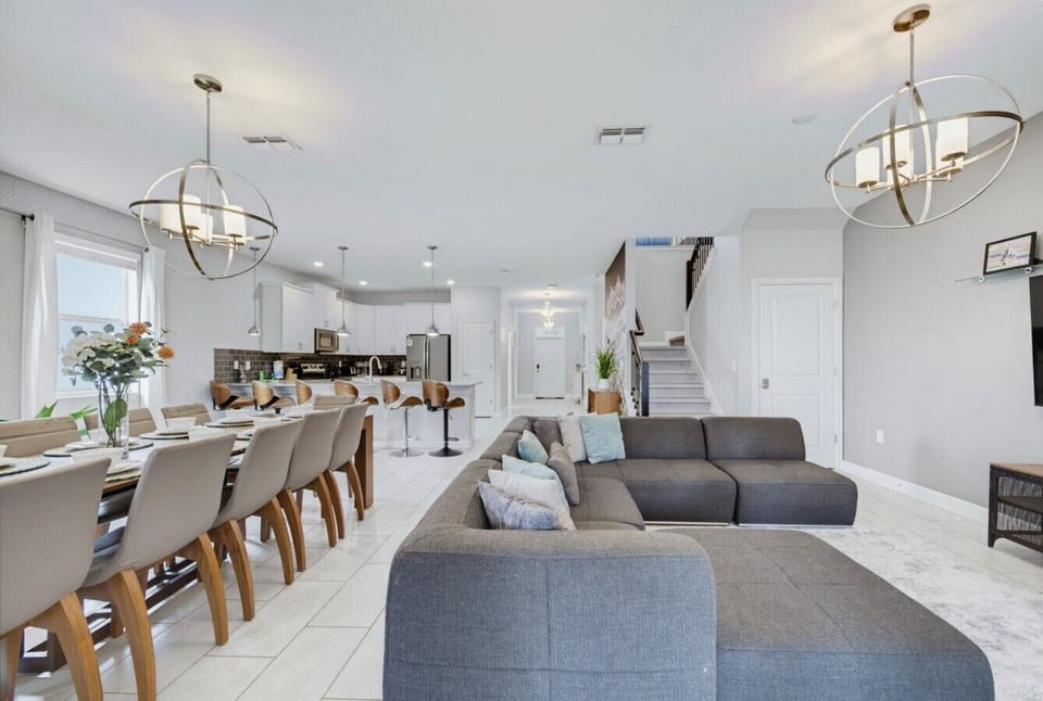 Open living and dining overview