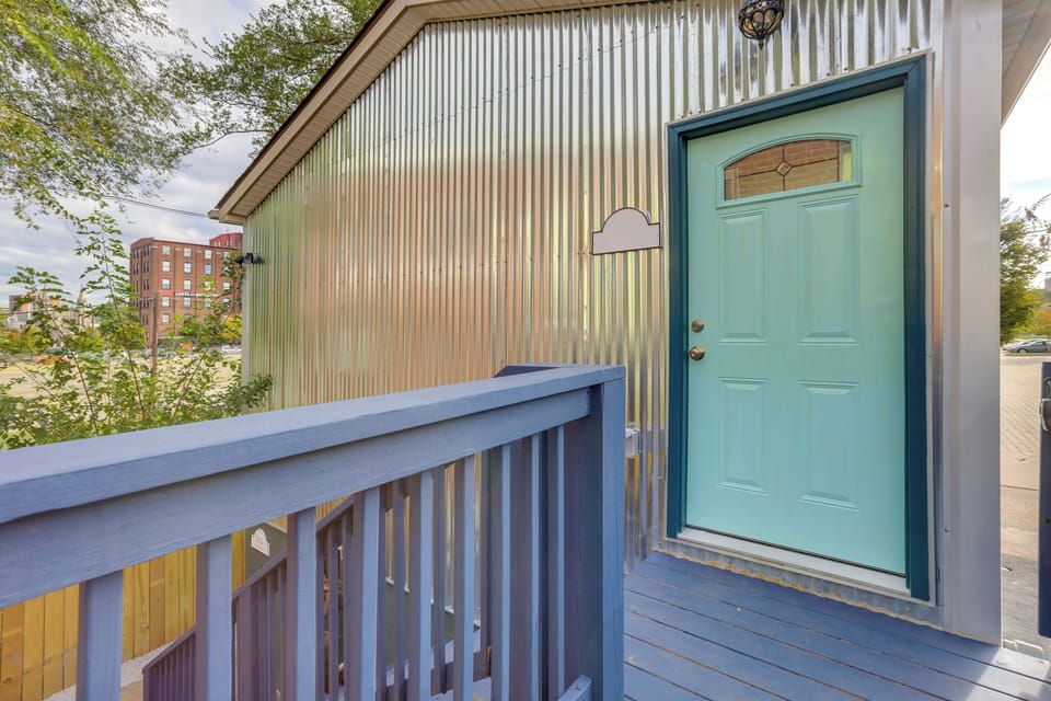 Studio Exterior | Garage (1 Assigned Space) | Shared Driveway & Surface Lot