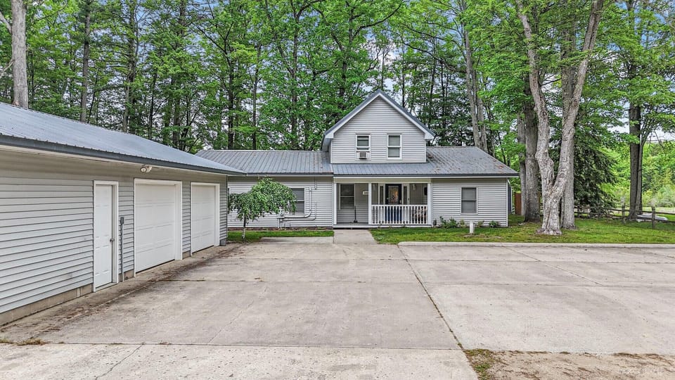 Exterior and garage