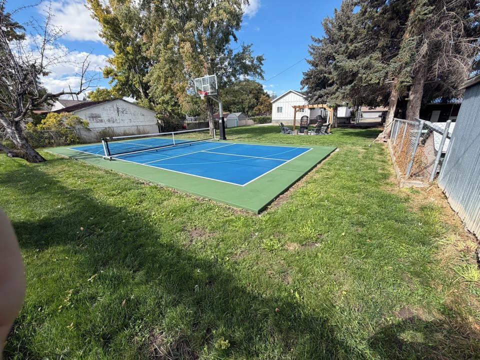 Enjoy Pickleball or basketball
