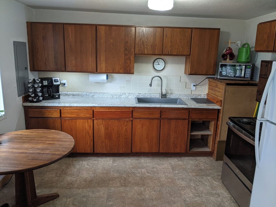Recently remodeled kitchen with all appliance including induction plate