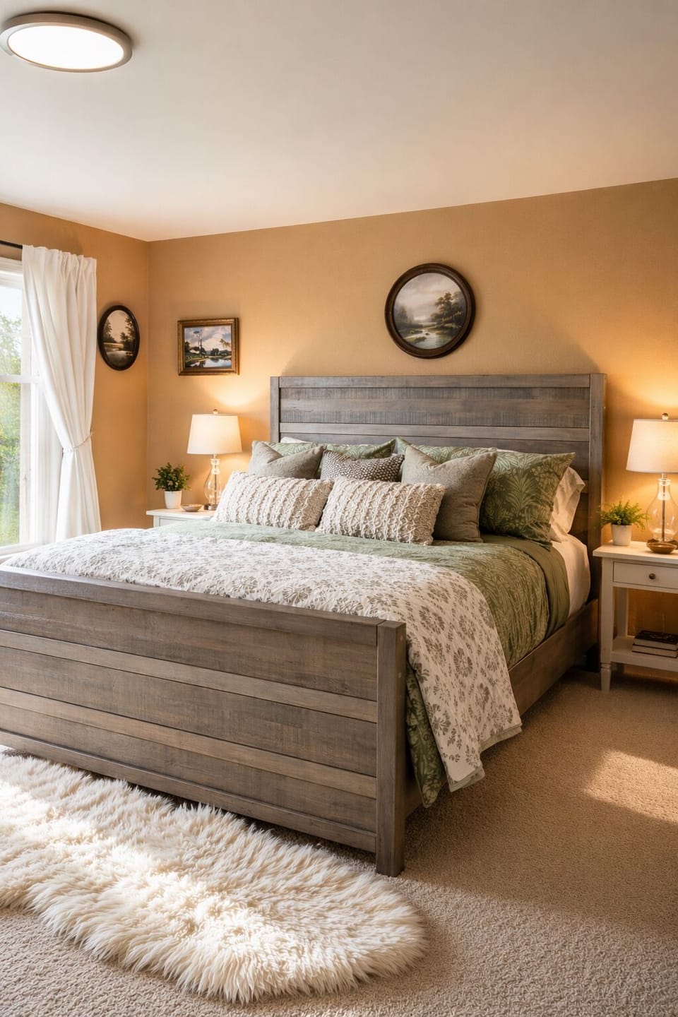Master Bedroom with King size bed and upgraded  linens and Mattresses