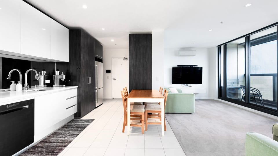 Contemporary open-plan layout with natural light