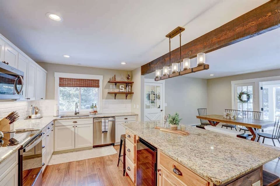 Gather around the kitchen island to create memories 