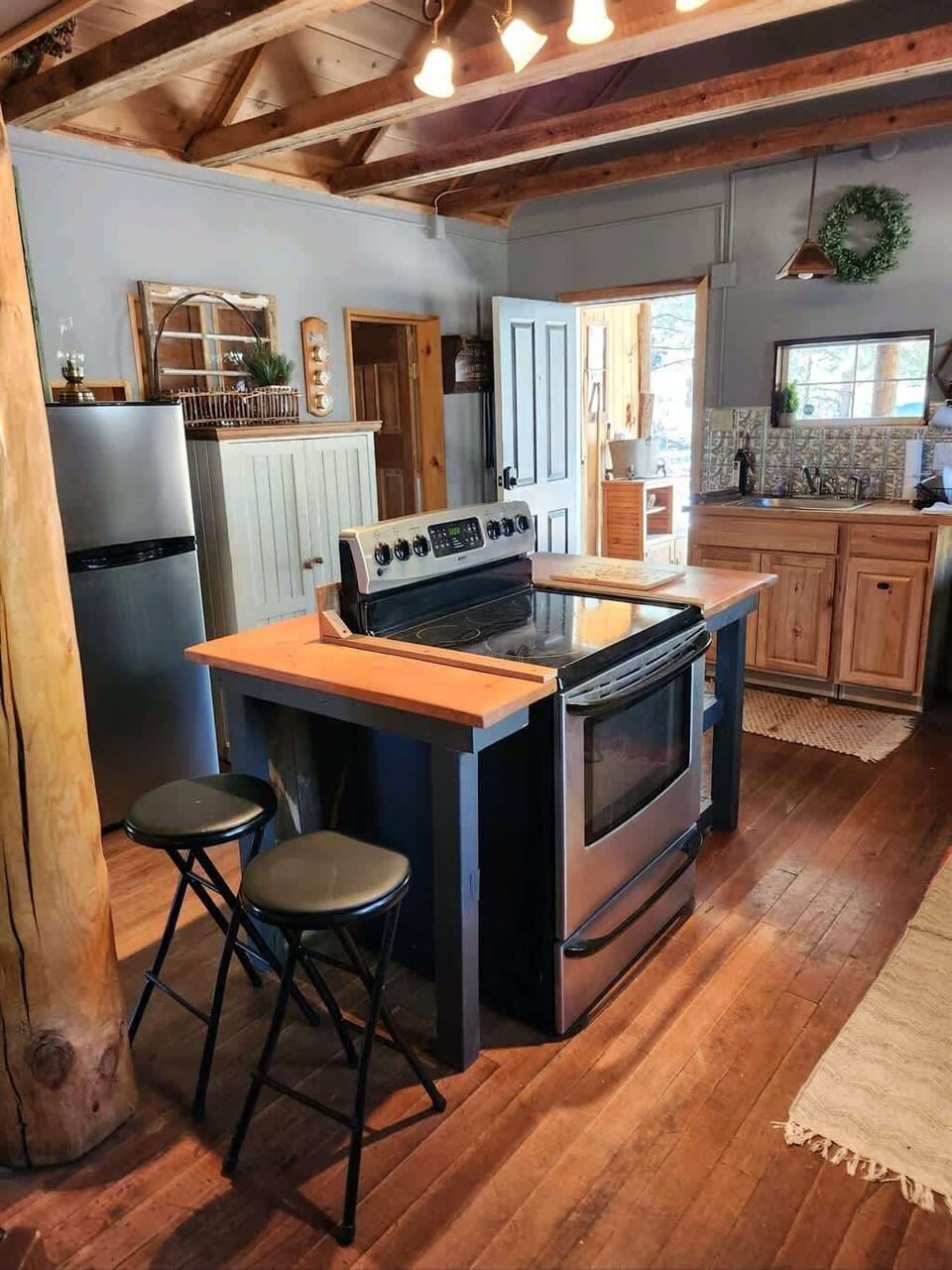 Our new look kitchen. Cook like a chef in the mountains.