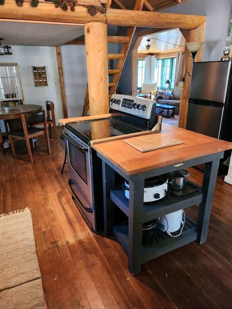 Our new look kitchen. Cook like a chef in the mountains.