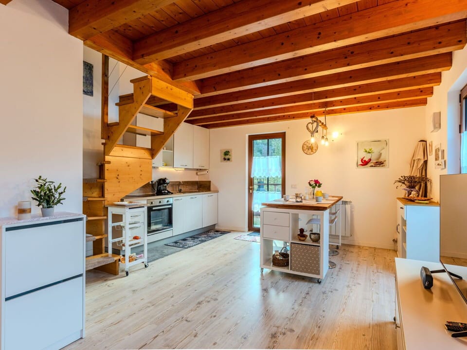 Interior Design, Flooring, Wood, Furniture, Floor, Ceiling, Room, Kitchen, Lighting, Wood Flooring