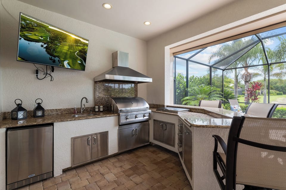 19 Outdoor Kitchen Grill Close Up