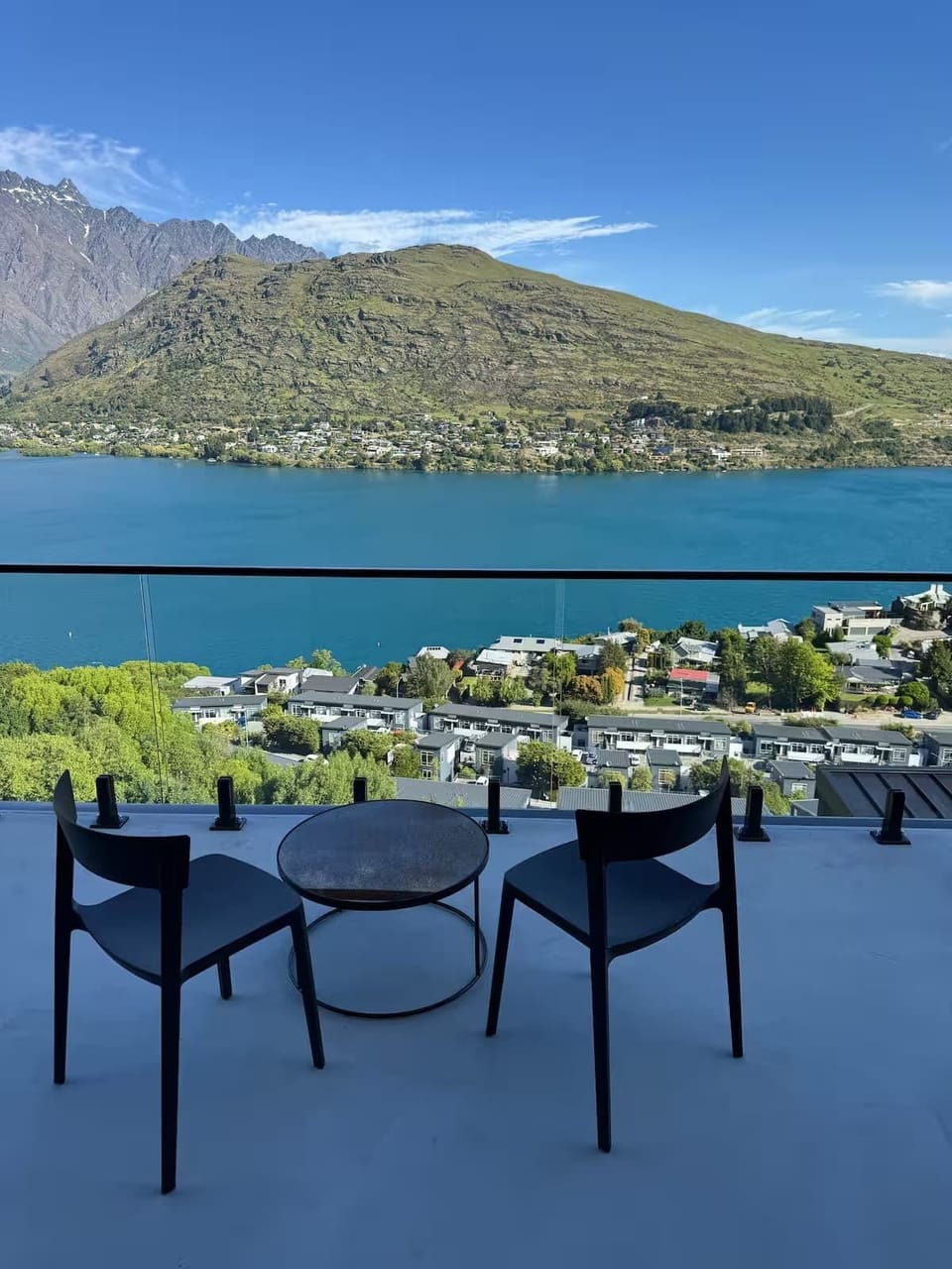 Stunning views of Lake Wakatipu & The Remarkables from the deck.