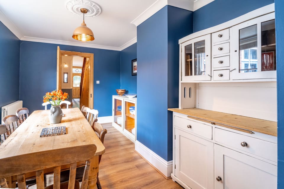 Ground floor: Breakfast diner with dining table with seating for eight