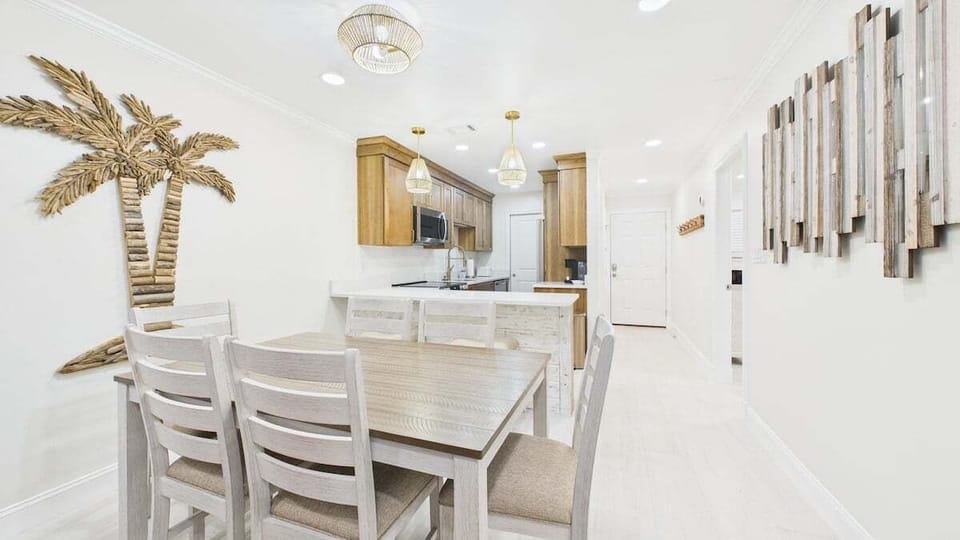 Dining table with seating for 5