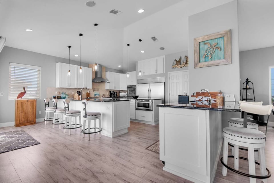 Open and spacious kitchen area
