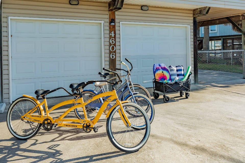 Take a ride to the beach- bikes included!