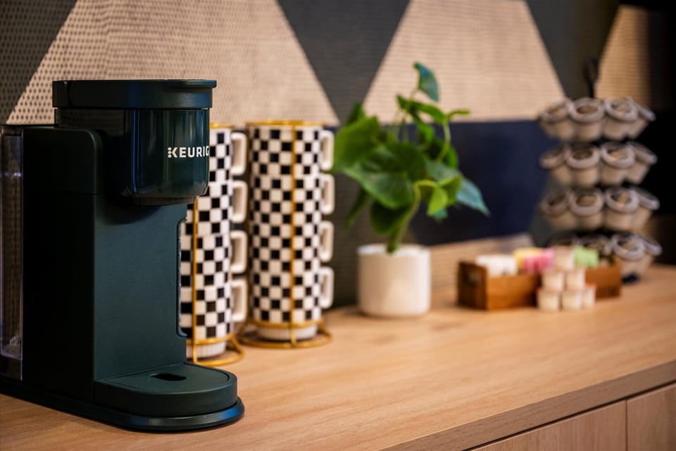 Start your days off right with a fully stocked coffee bar!