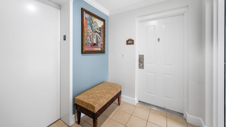 Entry. Includes easy elevator access.