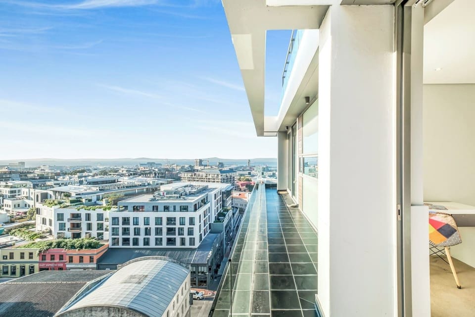 Take in Cape Town’s skyline and coastline from your private balcony.