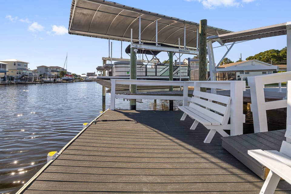 Dock for swimming, boat, fishing