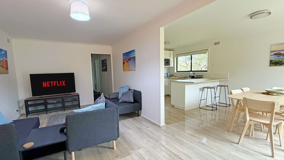 Open plan living and dining