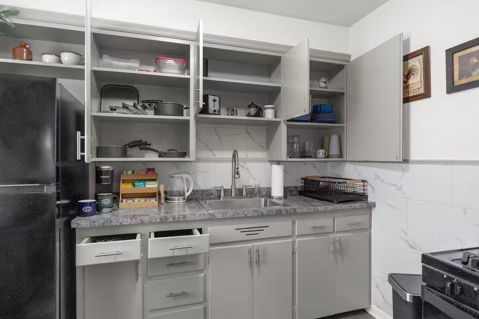 Well-stocked kitchen for real cooking