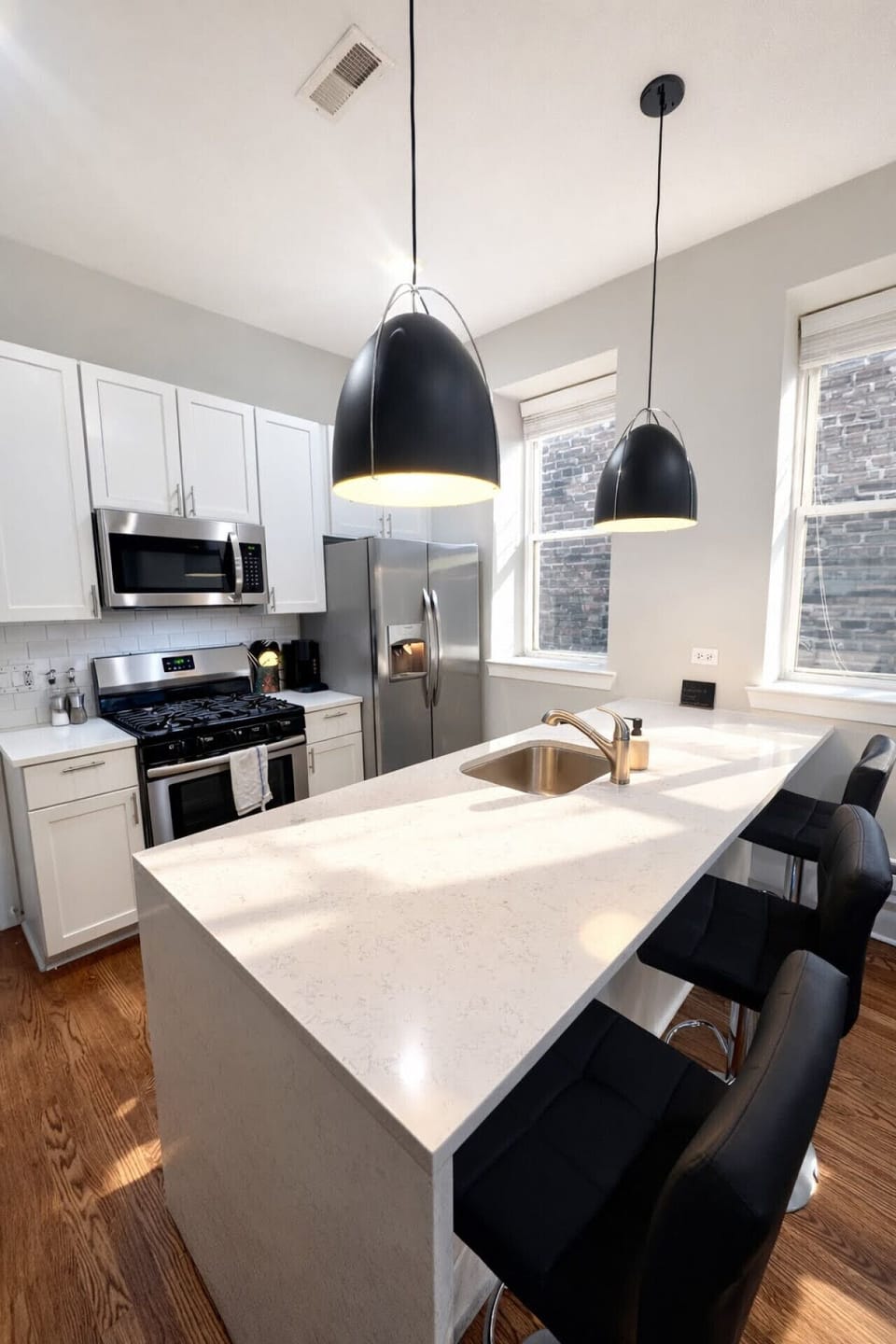 The fully equipped kitchen makes staying in feel like a treat