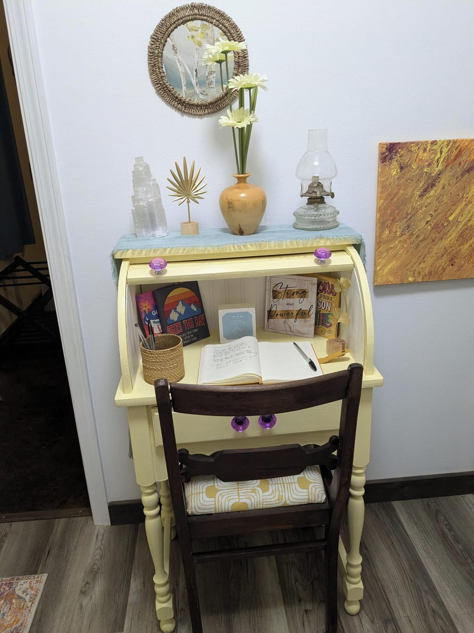 Desk in hallway