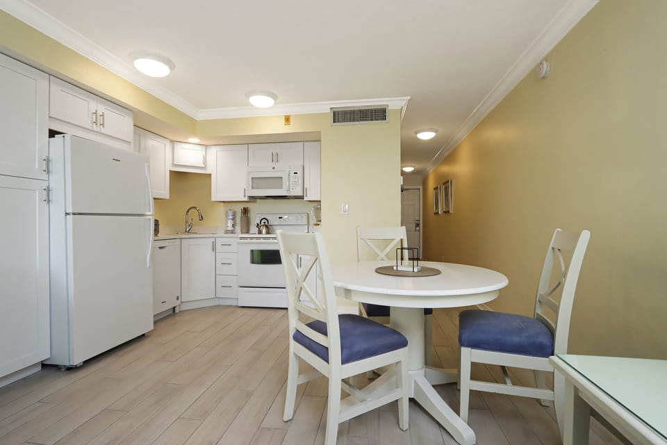 Kitchen and dining area