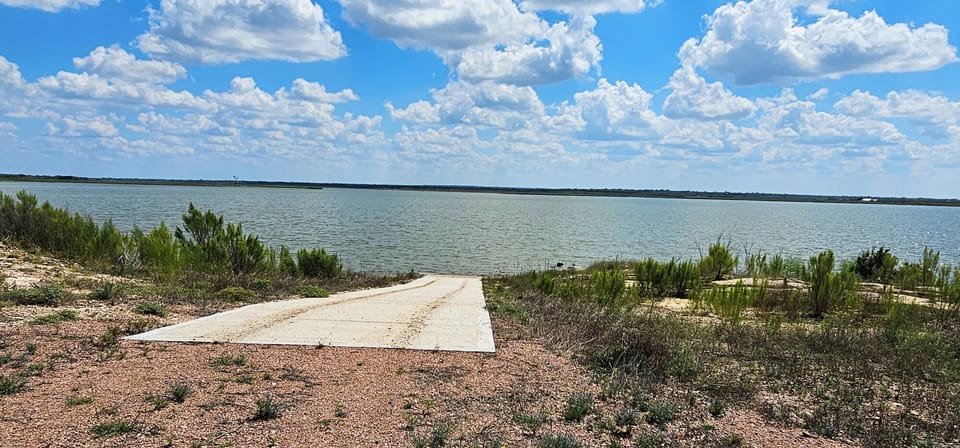 Private boat ramp.