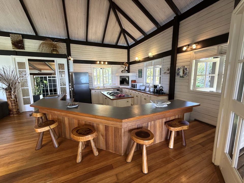 Bright and spacious kitchen, perfect for preparing large family meals